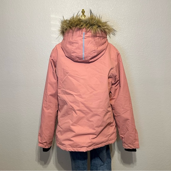 Pink Heated Jacket with Fur Hood - Picture 8 of 13